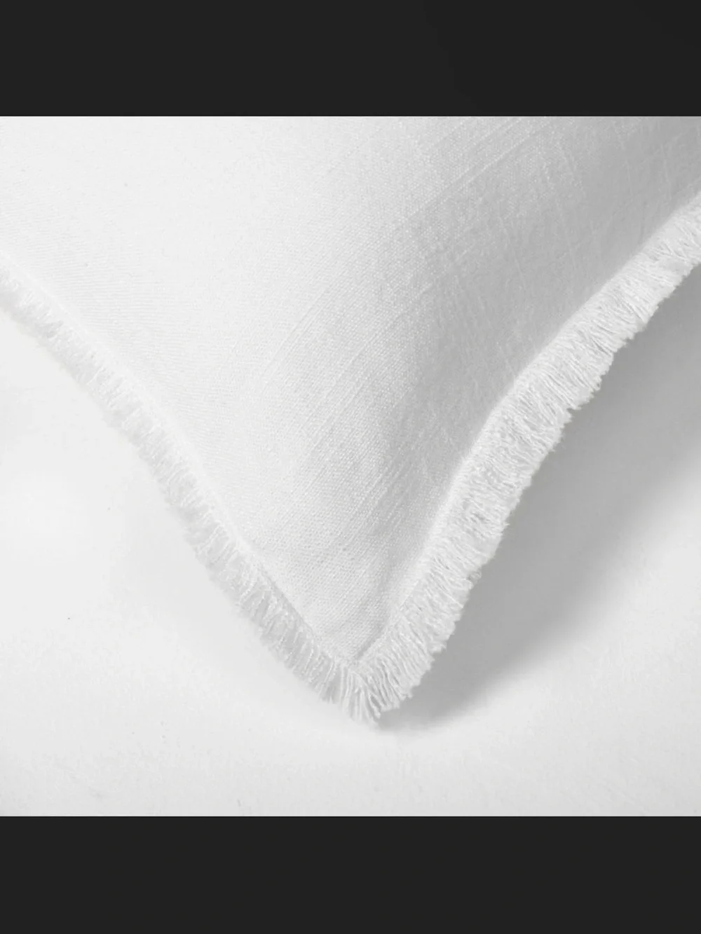 Casaluna Euro Heavyweight Linen Blend Throw Pillow White